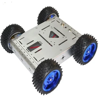 Robot Autó Alváza Az Arduino-Val 80mm Kerék 4 Kerék Autó Mobil Platform DIY RC Játék Nyomon Kísérlet Kit Okos Tartozék