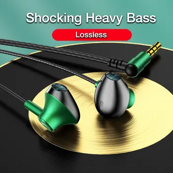 EARDECO Vezetékes Fejhallgató, 3.5 mm c típus Sport Fülhallgató Bass Telefon Fülhallgató Sztereó Fülhallgató Mikrofon Játék Zenét Fülhallgató