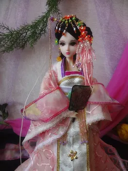 Kézzel készített 30cm Kínai Hercegnő Babák Kézzel festett Smink 1/6 Bjd Baba Teljes körű Szépség Lány Játékok Lányok, Gyerekek Tartozékok ZH164