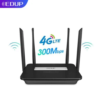 EDUP 4G WiFi 300Mbps Router 4G LTE Router Wifi Mód 3G/4G Vezeték nélküli CPE a SIM-Kártya nyílásba Hotspot Otthoni Iroda