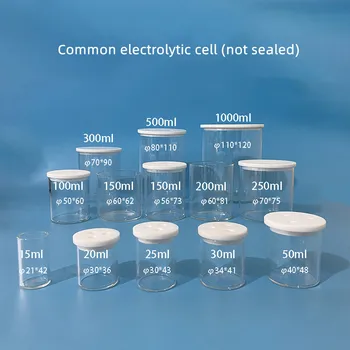 Elektrolitikus sejt, közös elektrolitikus sejt, REDOX reaktor, három elektróda rendszer. 15 /20/30/50/60/150/100/200/300/500/1000ml