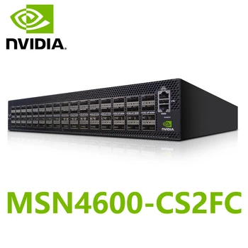 NVIDIA Mellanox MSN4600-CS2FC Spektrum-3 100GbE 2U Nyitva Ethernet-Kapcsoló Cumulus Linux 64 QSFP28 Portok 2 tápegységek (AC)