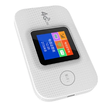 4G SIM-Kártya Wifi Router Színes LCD Kijelző, Lte Wifi Modem MIFI Zsebében Hotspot Beépített Akkumulátor