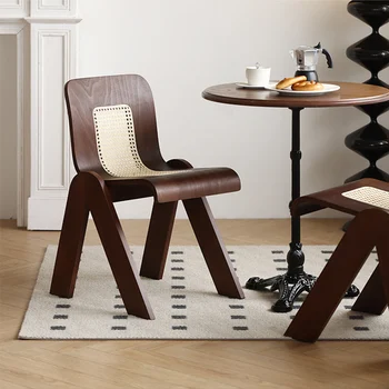 Tömör fa étkező székek, irodai hálószoba, rattan szövés, lakberendezés, csendes stílus tervezők, középkori francia székek, fény