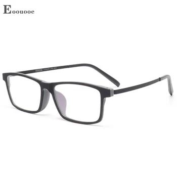 Ultrakönnyű, Rugalmas Titianium, Valamint TR90 Szemüveg Keret Férfiak Nők Tér Szemüveg Optikai Rövidlátás Szűrő Kék Fény Oculos