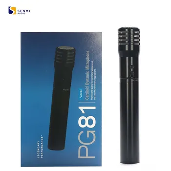 PG81 Kondenzátor Vezetékes Mikrofon Magas Minőségű Karaoke Mikrofon Stúdió Felvétel Szabadtéri Színpad
