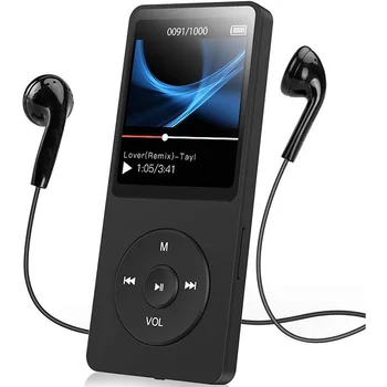 2023 Új Hordozható Bluetooth MP3/MP4 Nyomógomb Diák Hallgat Magas Minőségű, zenelejátszó, E-könyv Lejátszás Mp3 Lejátszó Bluetooth