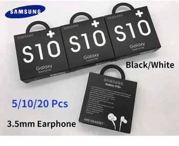 5/10/20 Db Állomásról AKG Samsung Galaxy S10+ S10 fülhallgató IG955 3,5 mm-es In-ear a Mikrofon Vezetékes Headset Galaxy s10+ s10