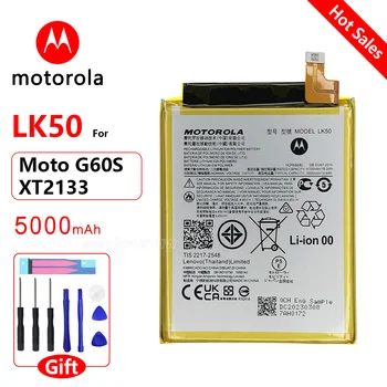Eredeti Motorola Csere LK50 5000mAh Akkumulátor Motorola Moto G60S XT2133 Újratölthető Mobil PhoneBatteria