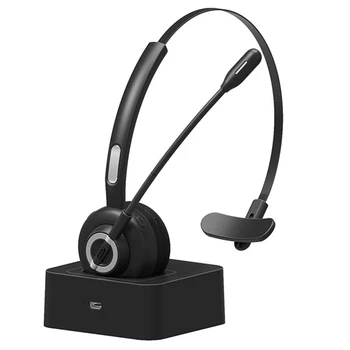 M97 Bluetooth Headset, Töltő Állomás BT5.0 CVC6.0 Zajcsökkentés Üzleti Ügyfélszolgálat Fülhallgató