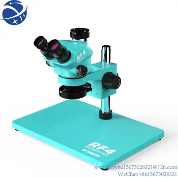 Yun Lee Rf7050tvp Trinoculaire Sztereó Microscoop Telefoon Reparatie 7-50x Synchrone Zoom Industriële Rf4 Microscoop Találkoztam Grote Bas