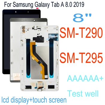 Eredeti 8 inch T290 LCD Samsung Galaxy Tab EGY 8.0 2019 SM-T290 SM-T295 T290 T295 LCD Kijelző érintőképernyő Digitalizáló Közgyűlés
