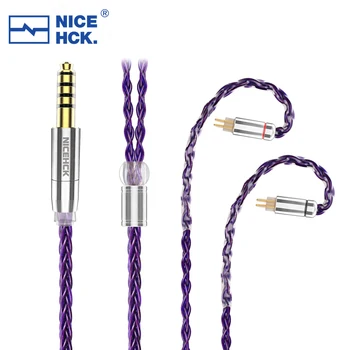 NiceHCK PurpleSE Behozott 8 Core FURUKAWA Réz Frissítés Kábel 3.5/2.5/4.4 mm MMCX/0.78 mm 2Pin a Stardust M5 Starsea P1 MAX