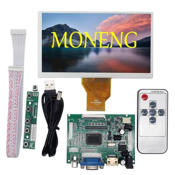 Eredeti 6.5 inch AT065TN14 LCD Monitor Kiváló Minőségű Fényerő 500nits IPS LCD Képernyőn, HD MI VGA DVI Vezérlő Dirver Igazgatóság