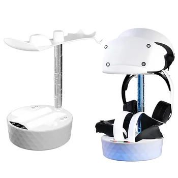a PS VR2 Színes Töltés Tároló Állvány PS VR2 Kezelni Ülés Mágneses Töltés Színes RGB Lámpa Bolt Szemüveg Fejhallgató