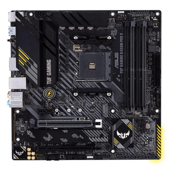 Az ASUS TUF JÁTÉK B450M-PRO-S AMD B450 (AM4) Micro ATX Játék Alaplap PCIe 3.0, kettős M. 2, 10 DrMOS Hatalom Szakaszában, 1x2.5Gb