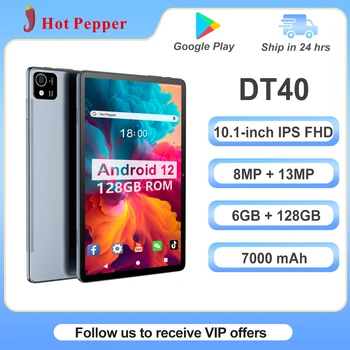Hot Pepper Tabletta Android 12 Tabletta 7000 MAh-s Akkumulátor A Szerencsejáték-Irodában 13MP Hátsó Kamera Pad 6 GB RAM, 128GB ROM Tabletta Tanulmány