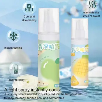 Hűtő Spray Bőr Forró Flash Megkönnyebbülés Azonnali Hűtés Köd Hidratáló Arc Spray Köd, Hogy Megszüntesse, az izzads 100ml