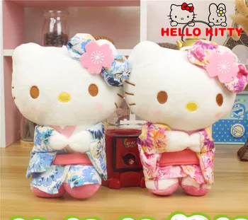 Hello Kitty Plüss Játék Aranyos Japán Kimonó öltöztetős KT Macska Játék Esküvői Kezét Hercegnő Szoba lakberendezési Egy Új Kifejezés Ajándék