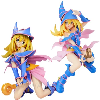 16cm Yu-Gi-Oh! Duel Monsters Anime Lány Ábra felugró FELVONULÁS Sötét Mágus Lány akciófigura Felnőtt Gyűjthető Modell Baba Játékok