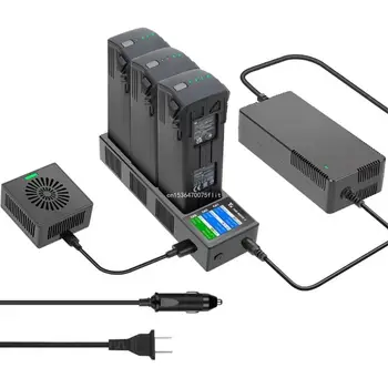 Akkumulátor Töltés Hub 3 Járat Hordozható Többfunkciós Töltés USB Hub Akkumulátor Hajó