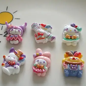 10db Kawaii A Dallam Sanrio Anime Hello Kitty Diy Tartozékok Aranyos Rajzfilm Kuromi Cinnamoroll Telefon Esetében Javítás Játék Lányoknak