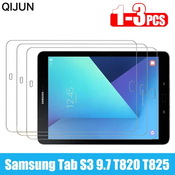 3Pcs Edzett Üveg Samsung Galaxy Tab S3 SM-T820 T825 9,7 hüvelykes Tablet, a Képernyő Védő Védő es évekbeli film az sm-t820 Üveg 9H