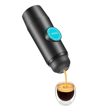 Hordozható kávéfőző Háztartási Újratölthető Akkumulátor Mini Elektromos Espresso Por Kapszula Autó kávéfőző