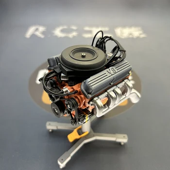Szimulációs V8-as Motor Modell Játék 1/10 RC Robot Autó Traxxas TRX4 Védő TRX6 AXIÁLIS SCX10 II. 90046 RC4WD D90 Diy Alkatrészek