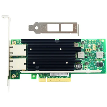 Nagy Teljesítményű NIC x540-től-T2 x540-től Chipset 10Gbs, RJ45 Dualport PCI-Ex8 Server Desktop Hálózati Kártya
