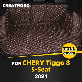 Auto Teljes Lefedettség Csomagtartóban Szőnyeg Chery Tiggo 8 5 Hely 2021 Autó Csomagtartó Fedél Pad Rakomány Bélés Belső Védő Kiegészítők
