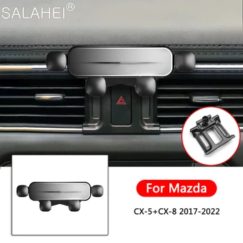 Autós Mobiltelefon tartó Mazda CX5 CX-5 KF CX8 CX-8 KG 2017 2021 2022 GPS Állvány Forgatható Konzol Támogatás Stílus Tartozékok