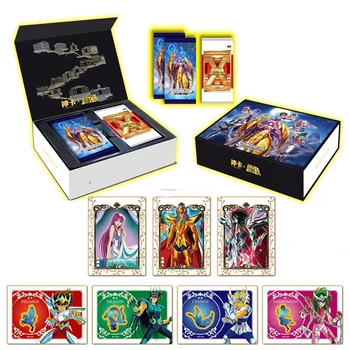 Saint Seiya Kártyák Anime Adatok Sorozat Gyűjtemény Kártyák Ritka TXP EX LCR SSP Arany Fém Kártya Gyűjthető Flash Kártya Gyerekeknek Ajándék