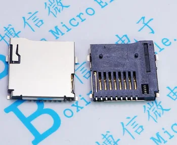 10db 9pin Micro SD kártya foglalat csatlakozók mérete 14*15mm TF kártya pakli alkalmas telefon, tablet Jármű Navigációs Egyéni, rugalmas mód