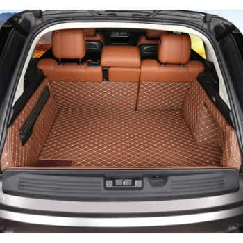Jó minőség! Különleges autó csomagtartójában szőnyeg a Land Rover Range Rover L405 2019-2013 vízálló bakancs szőnyegek rakomány bélés,Ingyenes szállítás