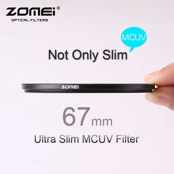 67mm ZOMEI PRO Ultra Slim MCUV 16 Réteg Multi Bevonattal Optikai Üveg MC UV Szűrő Canon NIkon Hoya Sony DSLR Fényképezőgép Objektív 67 mm