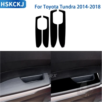 A Toyota Tundra 2014 2015 2016 2017 2018 Tartozékok Autó Belső Ajtó Karfa Panel Matrica Fényes Fekete Műanyag Dekoráció