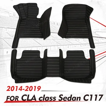 Egyedi Autós szőnyeg a BENZ CLA osztály C117 Sedan 2014 2015 2016 2017 2018 2019 auto láb Párna autó szőnyeg fedél interio
