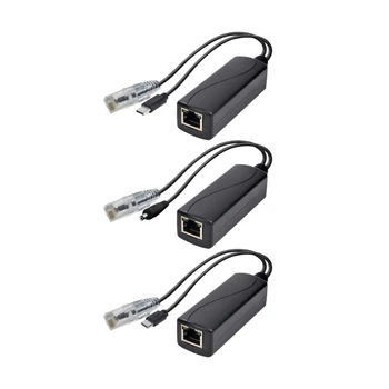 PoE Splitter Gigabit Micro USB/DC5521 Aktív PoE, hogy a c-TÍPUSÚ Adapter Gigabit PoE Splitter Könnyű Hozzáférés Poe Hálózatok