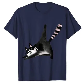 Dabbing Macska Póló, Vicces Macska-Motívum Dab Lábát Ajándék KittyTee T-Shirt Humor Cica Grafikus Ruhák Szép Ajándékokat, Rövid Ujjú Blúz