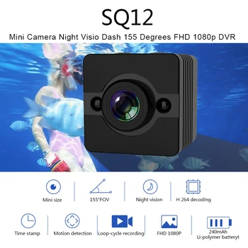 Új SQ12 HD 1080P Mini Kamera éjjellátó Mini Videokamera Sport Szabadtéri DV Hang, Videó Felvevő Akció Vízálló Kamera