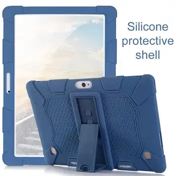 Tablet tok Samsung Galaxy Tab 10 Hüvelykes védőburkolat Egyetemes Beépített Konzol Szilikon Cover Tablet Számítógép borítását A3Q6