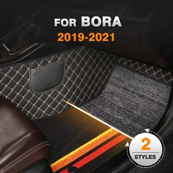 Kopásálló 2 Rétegű, Autó, Szőnyeg VW Volkswagen Bora 2019 2020 2021 Egyéni Auto Lábát, Párna, szőnyeg, Belső Kiegészítők