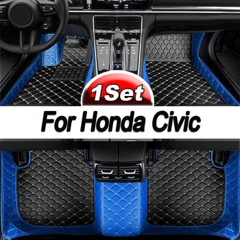 Autó, Szőnyeg, A Honda Civic 2015 2014 2013 2012-Es Auto Dekoráció Bőr Szőnyeg Tartozékok Stílus Alkatrészek Védelme Vízálló
