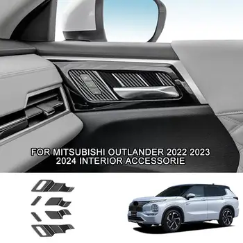 Mitsubishi Outlander 2022 2023 Szén-Fekete Kocsi Ajtó Belső Keret Automatikus Tál Belső Berendezés Fedelét Matricák Trim N6J8