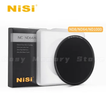 NiSi NC ND8 ND64 ND1000 Dimmer 67mm 72mm 77mm 82mm Közepes Szürke Sűrűség Tükör nd Tükör Micro TÜKÖRREFLEXES Fényképezőgép Szűrő