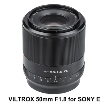 VILTROX FE 50mm F/1.8 F1.8 Teljes Keret AF Fix fókuszú Objektív a Sony E-Mount tükör nélküli Fényképezőgép A7 A6500 A6300 A7R3 A7R4 A7M3