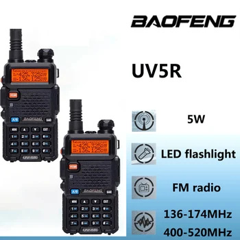 Baofeng 2DB LED Képernyő UV-5R Nagy Teljesítmény 8W Távoli Rádió UV Cross-Band Dual-a készülék Walkie-Talkie