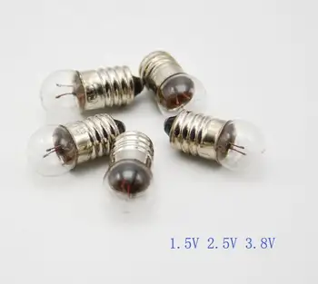 50pcs/sok Tudományos fizikai áramköri teszt lámpa gyöngyök 1,5 V-2.5 V 3.8 V 0,3 Egy zseblámpát, világító kísérlet villanykörte berendezések