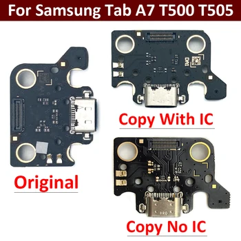 Eredeti Samsung Galaxy Tab A7 10.4 (2020) SM-T500 / T505 USB Töltés Port, Jack Dock Csatlakozó Töltés Testület Flex Kábel